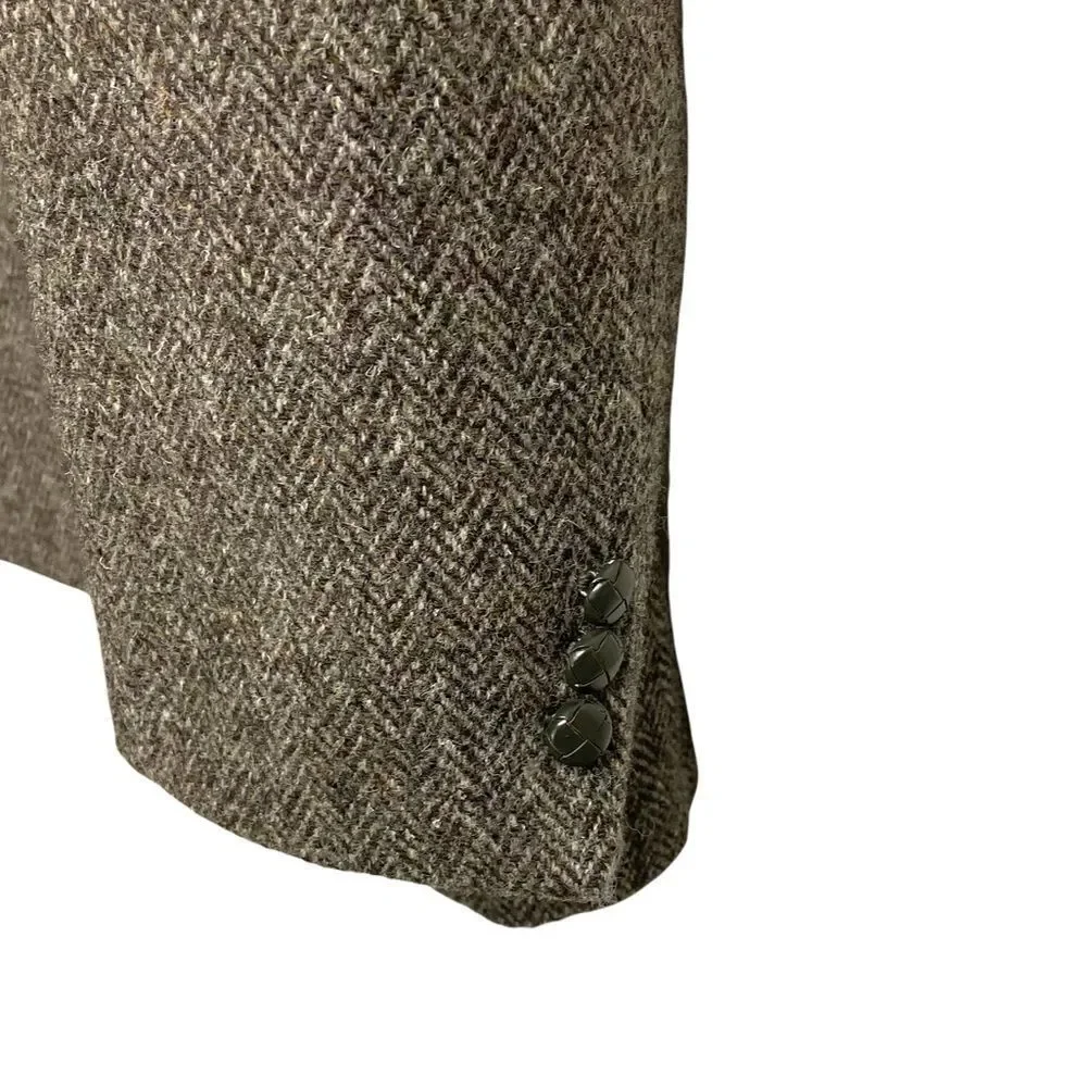 HARRIS TWEED Vintage Hand Woven Wool Blazer 46L - Picture 5 of 11